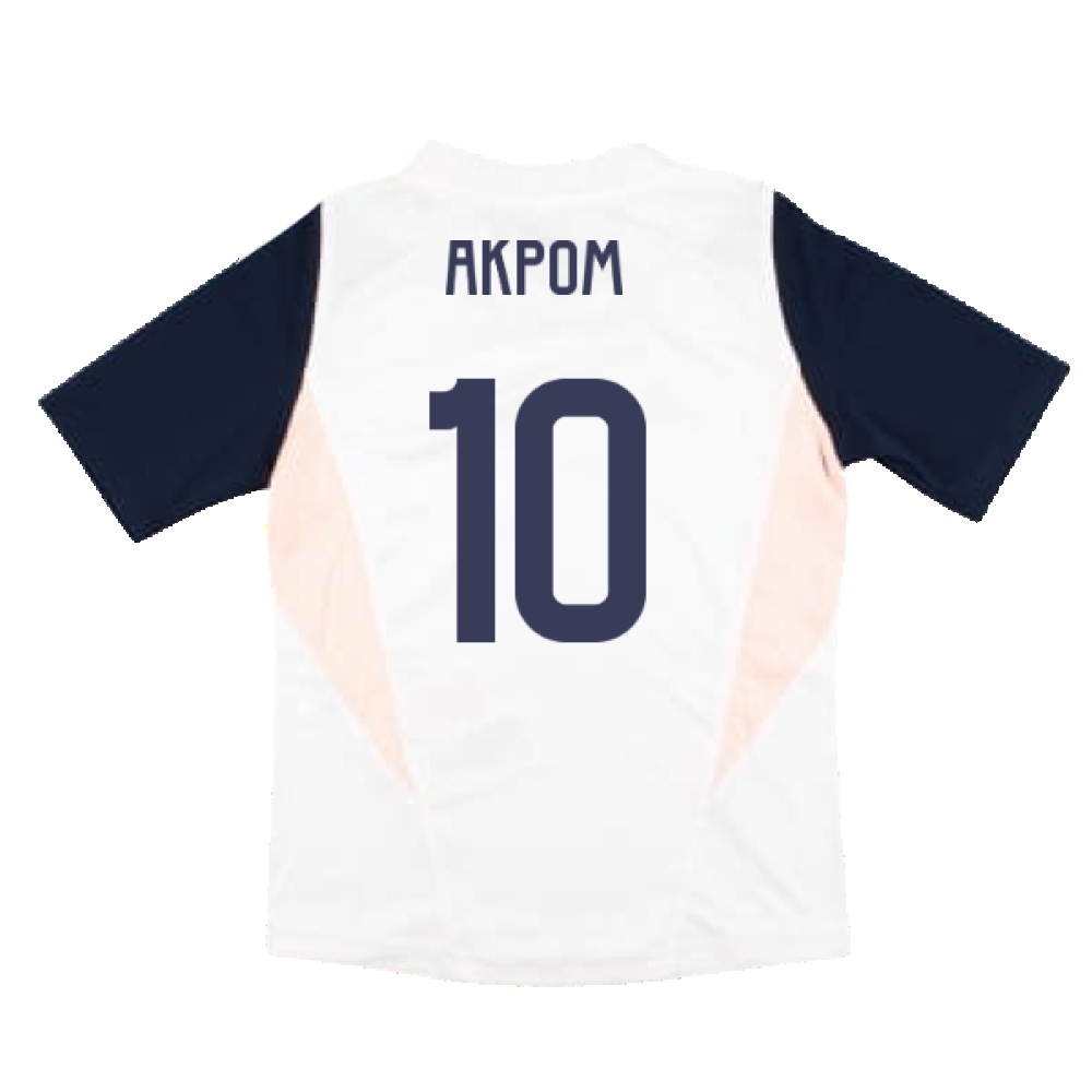 2023-2024 Ajax Training Jersey (White) - Kids (Akpom 10)