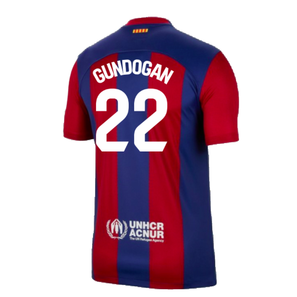 2023-2024 Barcelona Home Shirt (Gundogan 22)