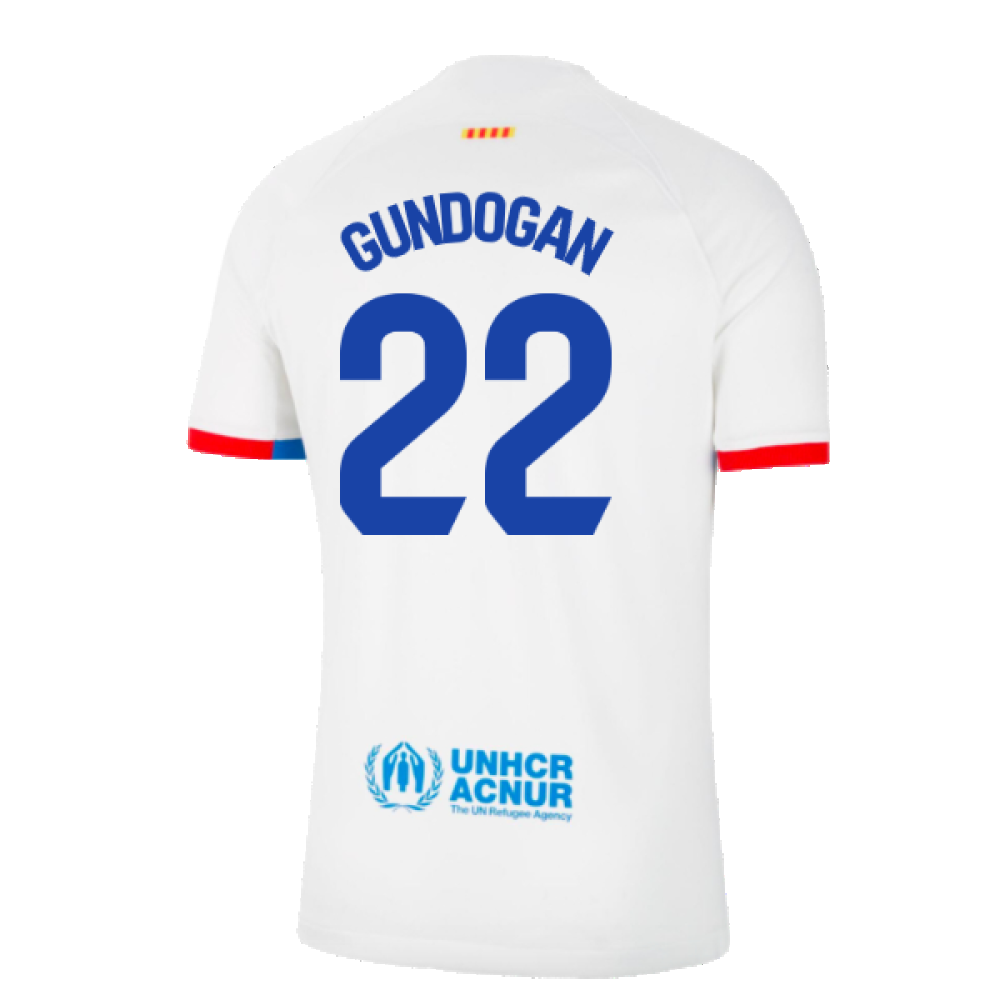 2023-2024 Barcelona Away Shirt (Gundogan 22)