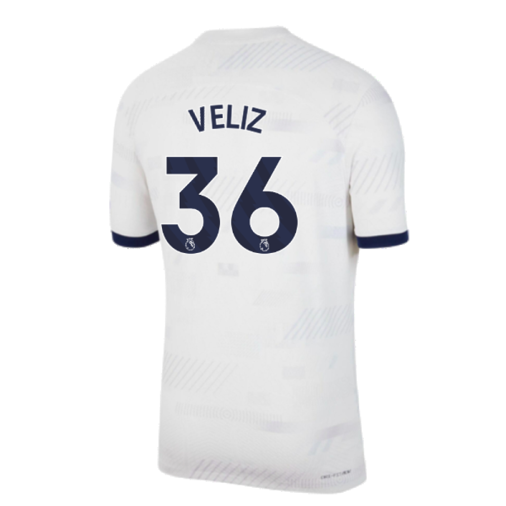 2023-2024 Tottenham Authentic Home Shirt (Veliz 36)