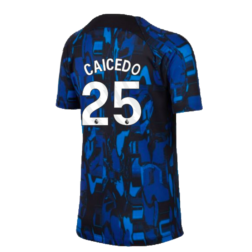 2023-2024 Chelsea Academy Pro Tee (Blue) - Kids (Caicedo 25)