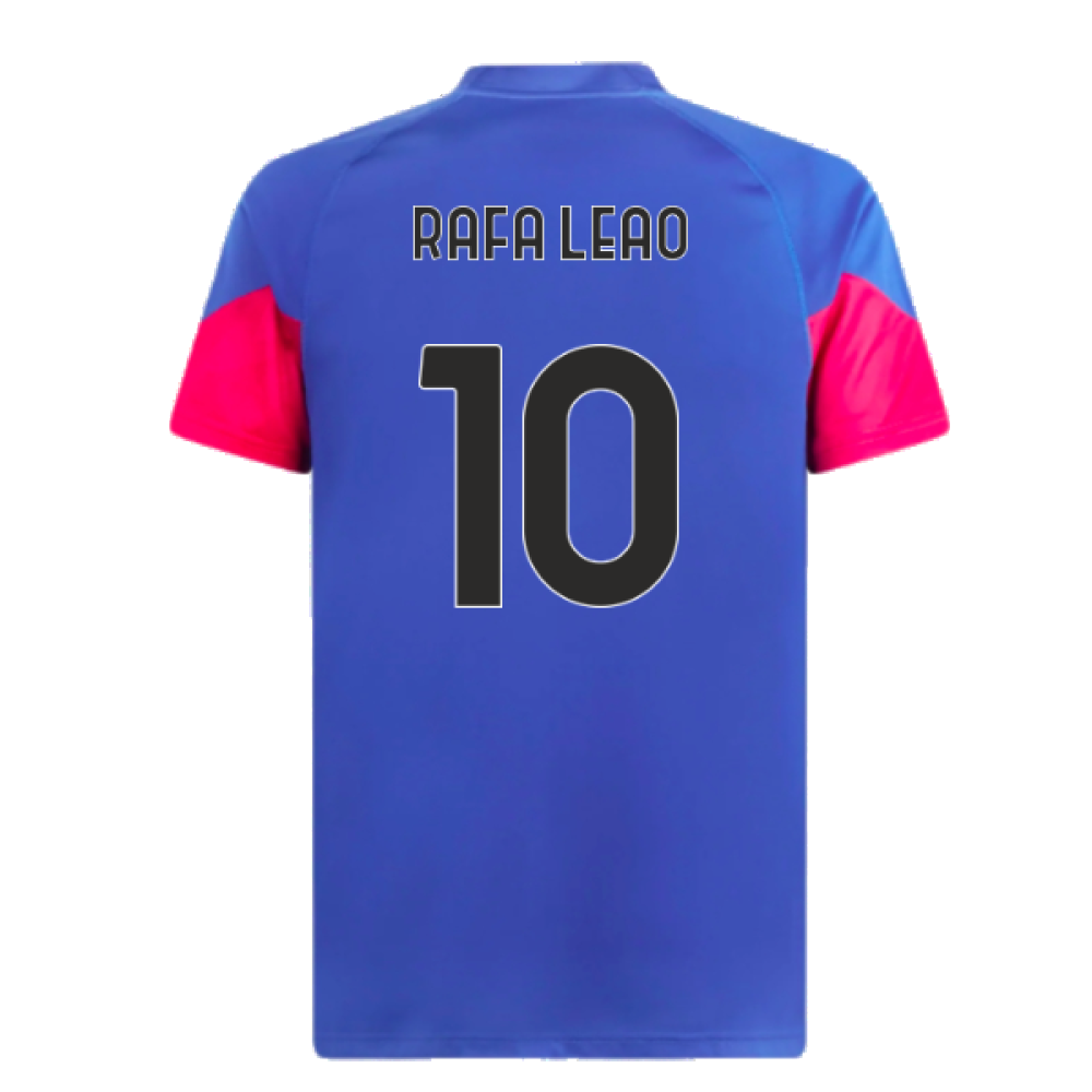 2023-2024 AC Milan Training Jersey (Royal Sapphire) (Rafa Leao 10)