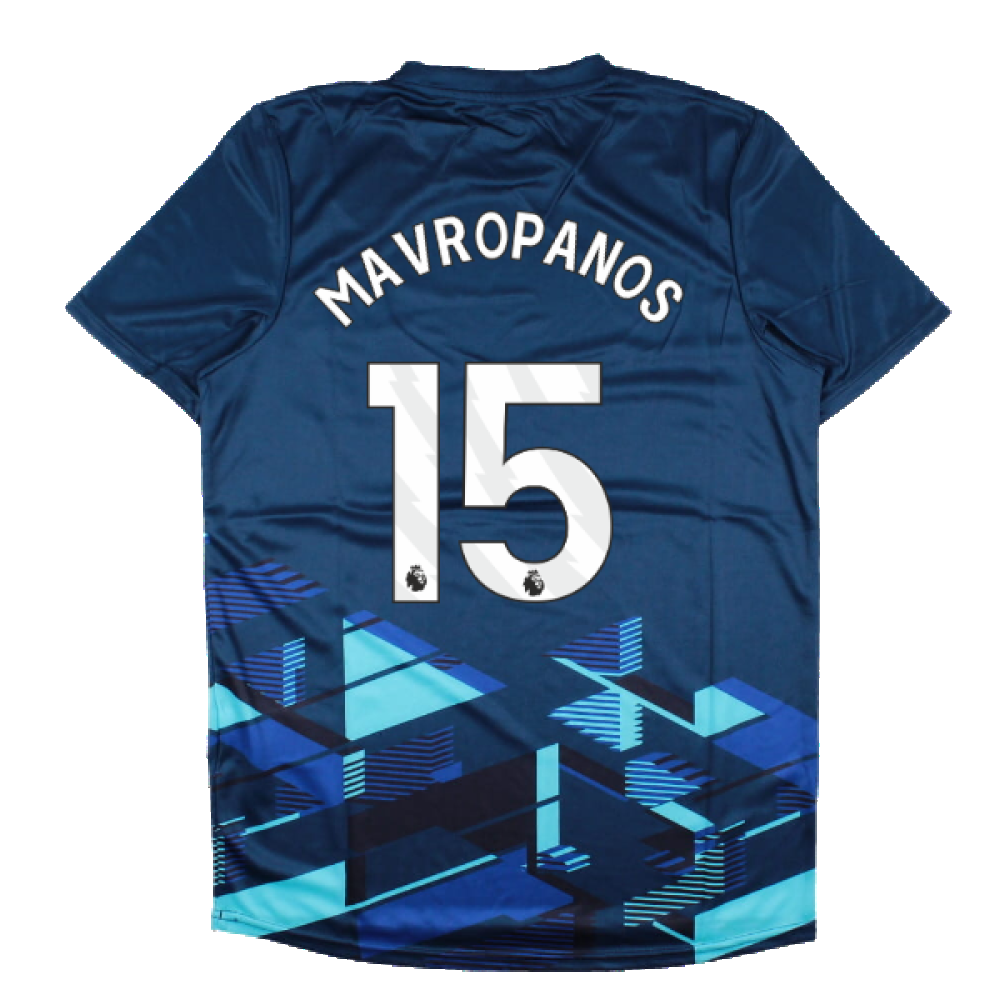 2023-2024 West Ham Warm Up Jersey (Navy) (Mavropanos 15)