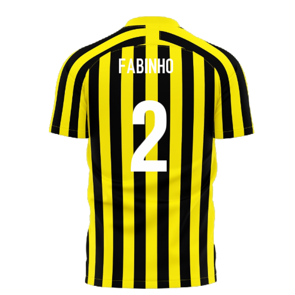 Al-Ittihad 2024-2025 Stripe Home Concept Football Kit (Libero) (Fabinho 2)