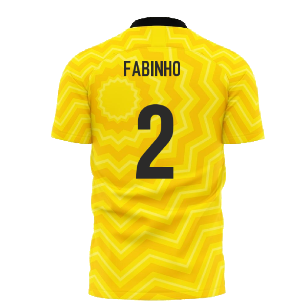 Al-Ittihad 2024-2025 Home Concept Football Kit (Libero) - Kids (Long Sleeve) (Fabinho 2)