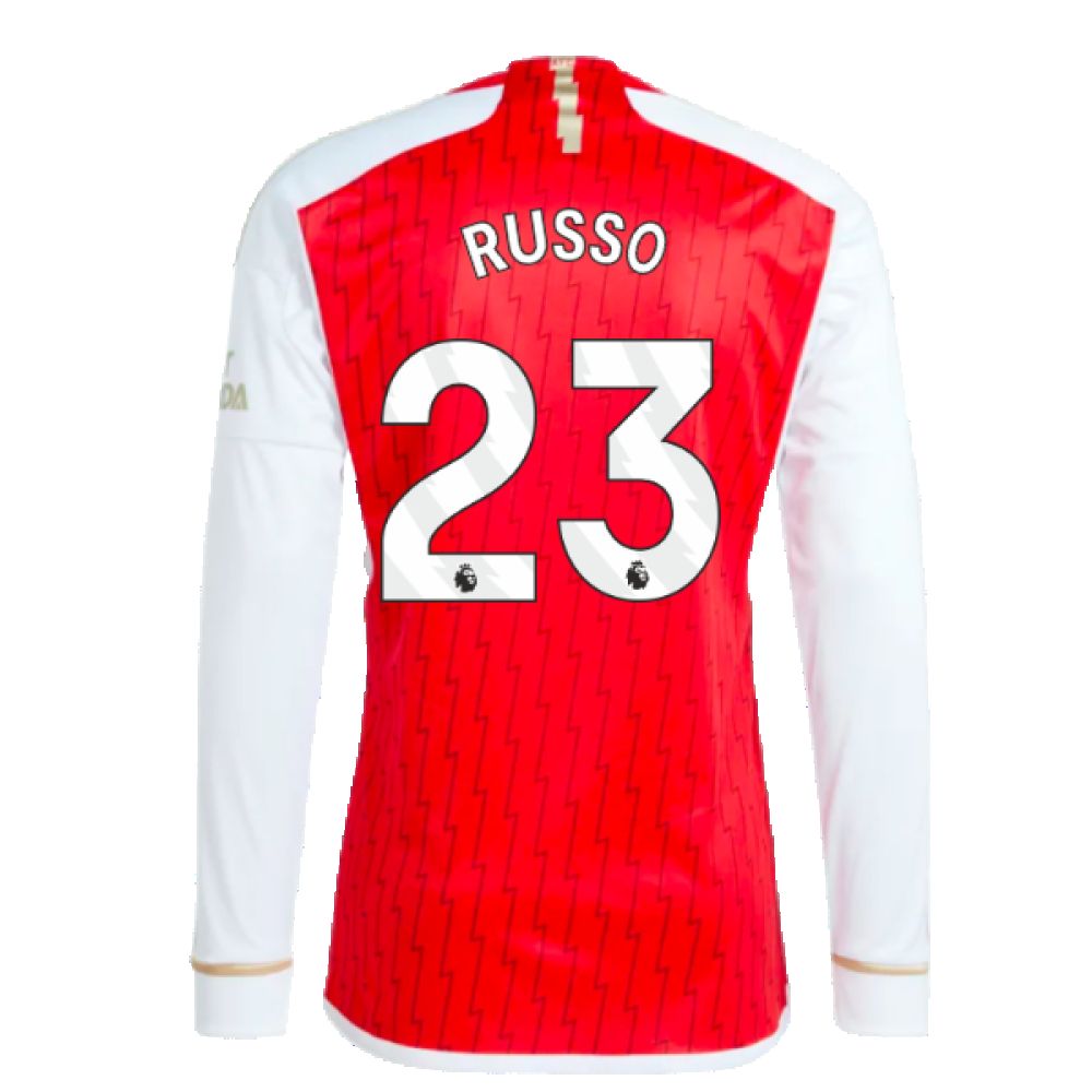 2023-2024 Arsenal Long Sleeve Home Shirt (Russo 23)