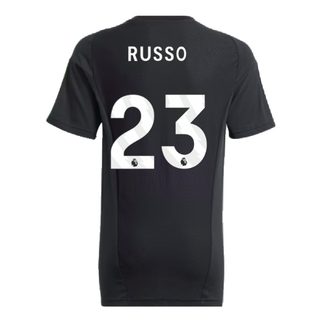 2023-2024 Arsenal Training Tee (Black) - Kids (Russo 23)