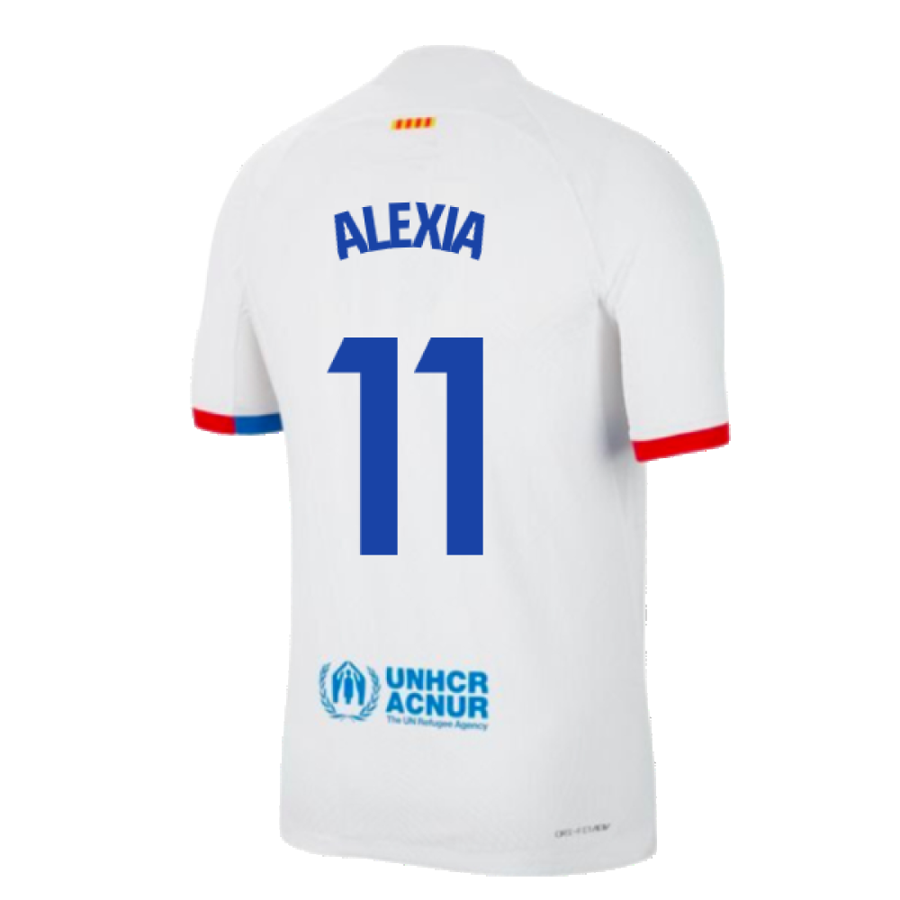 2023-2024 Barcelona Away Authentic Away Shirt (Alexia 11)