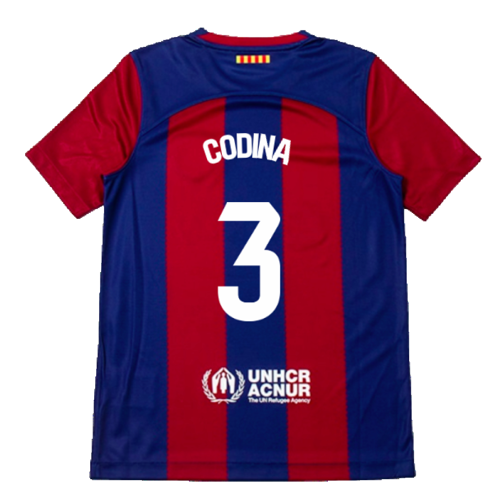 2023-2024 Barcelona Home Shirt (Kids) (Codina 3)