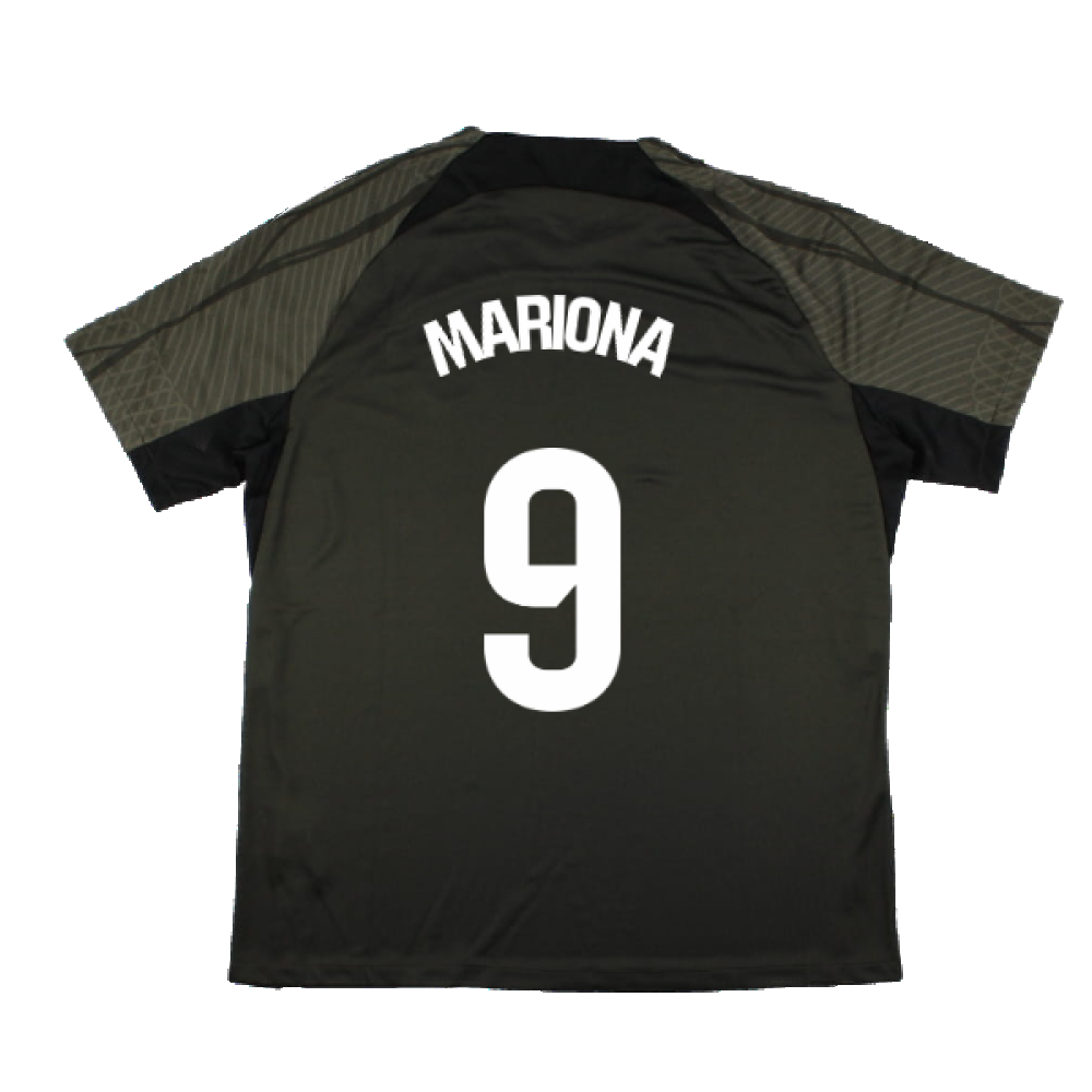 2023-2024 Barcelona Strike Dri-Fit Training Shirt (Sequoia) (Mariona 9)