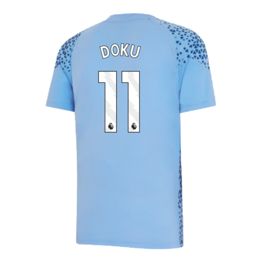 2023-2024 Man City Training Jersey (Light Blue) (Doku 11)