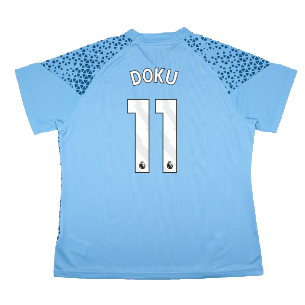 2023-2024 Man City Training Jersey (Light Blue) - Ladies (Doku 11)