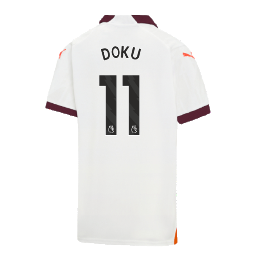 2023-2024 Man City Away Shirt (Kids) (Doku 11)