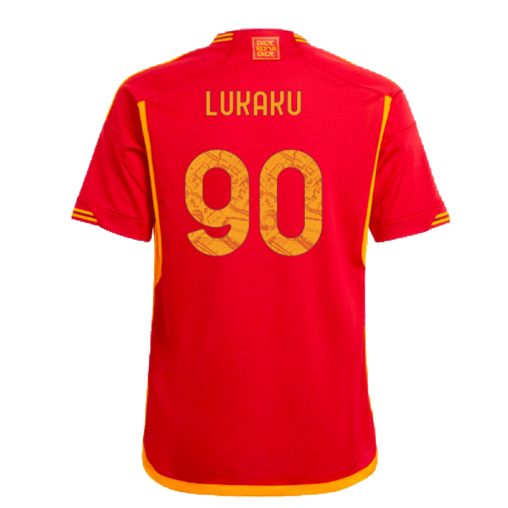 2023-2024 Roma Home Shirt (Kids) (LUKAKU 90)