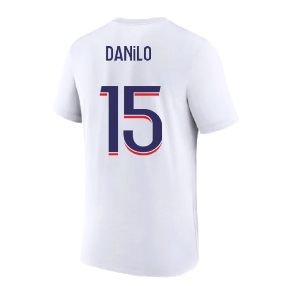 2023-2024 PSG Premium Essentials T-shirt (White) (Danilo 15)