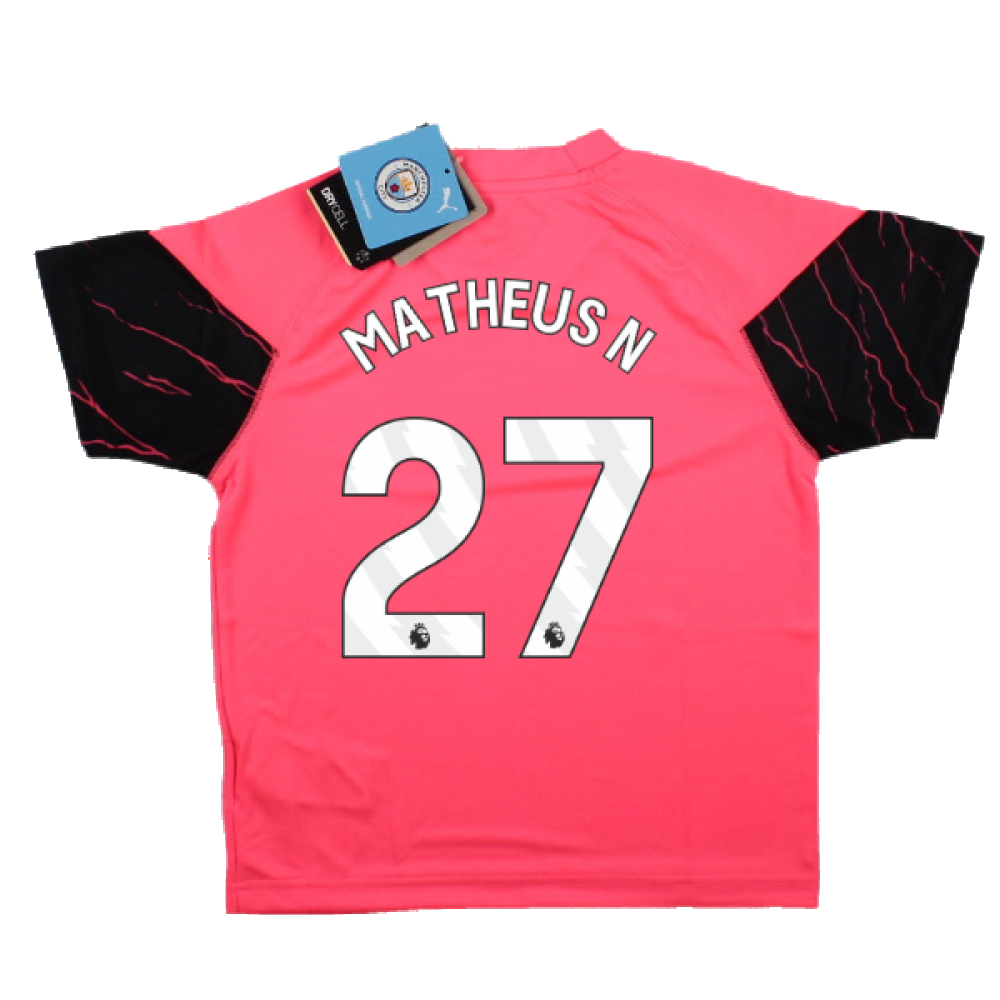 2023-2024 Man City Training Jersey (Sunset Glow) - Kids (Matheus N 27)