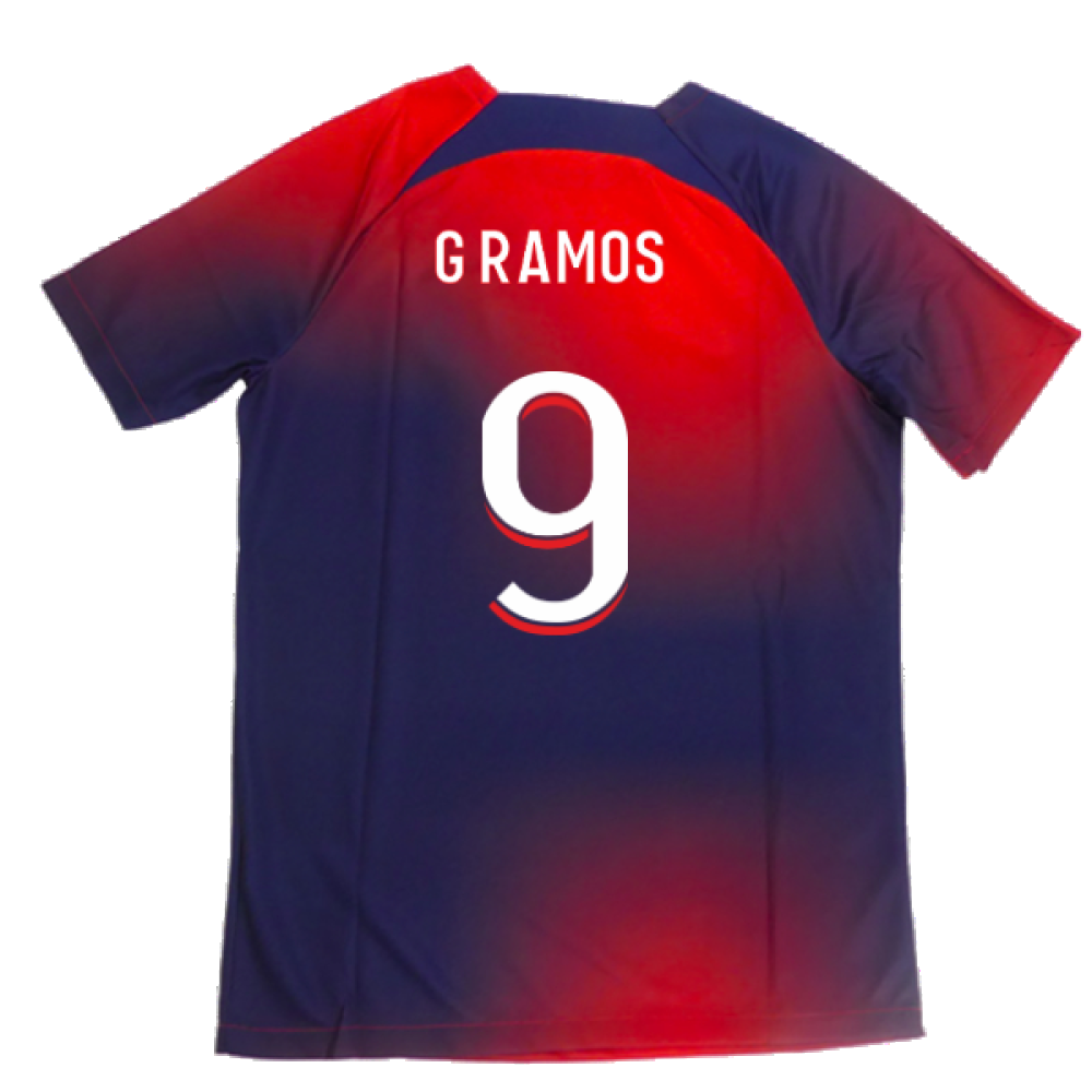 2023-2024 PSG Academy Pro Dri-FIT Pre-Match Shirt (Red) (G Ramos 9)