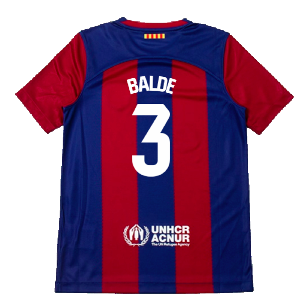 2023-2024 Barcelona Home Shirt (Kids) (Balde 3)