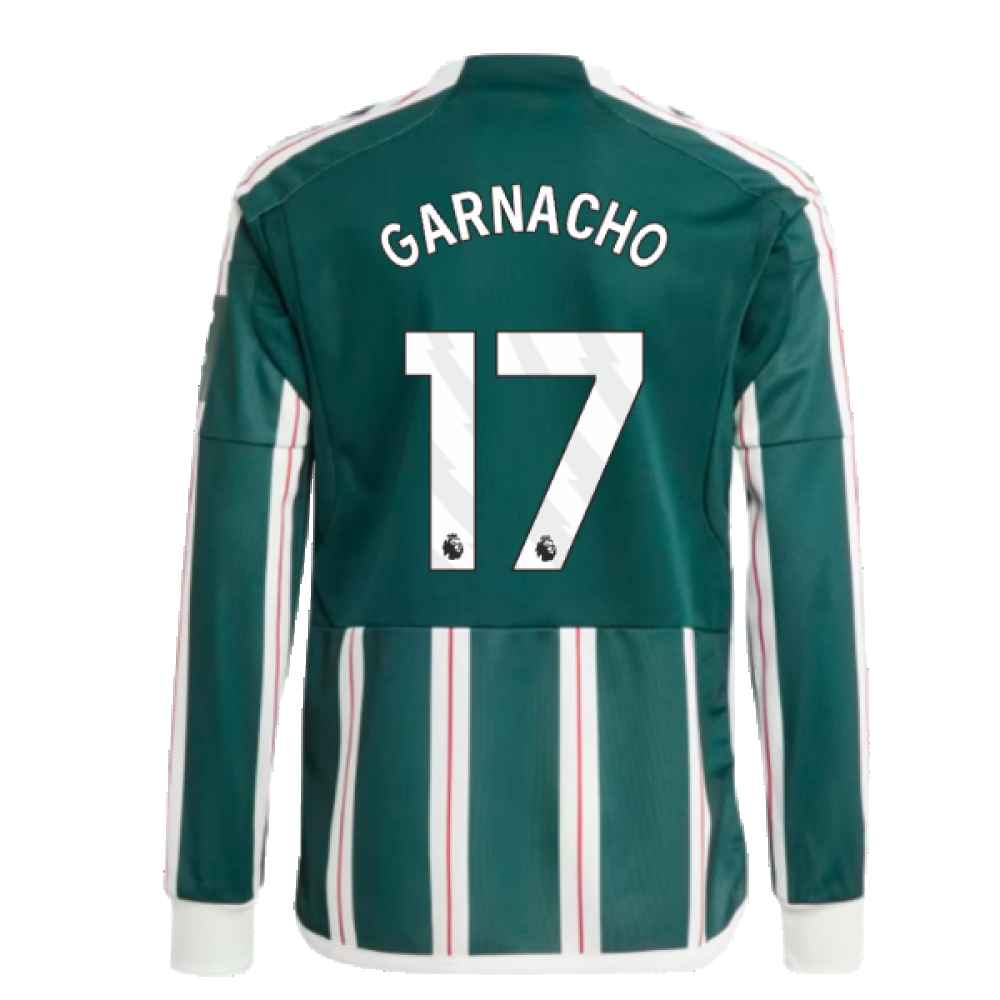 2023-2024 Man Utd Away Long Sleeve Shirt (Kids) (Garnacho 17)