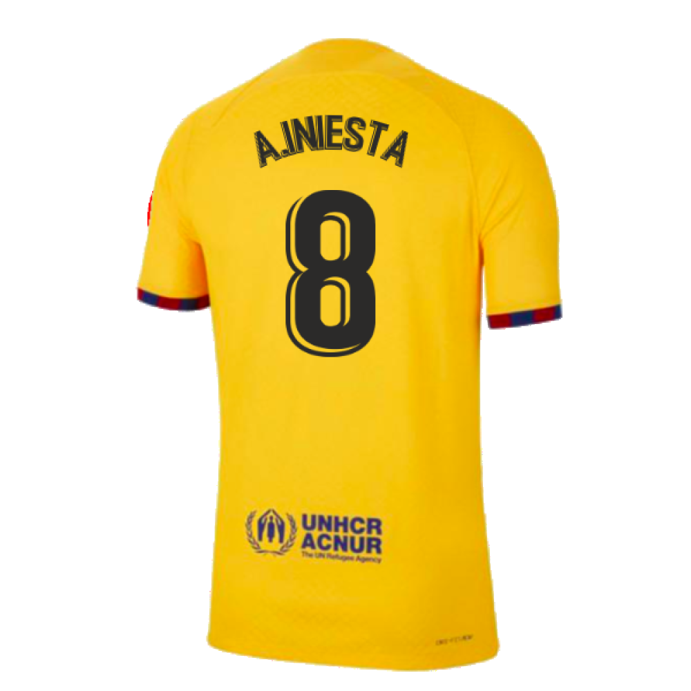 2022-2023 Barcelona Away Shirt (Sponsored) (A.INIESTA 8)