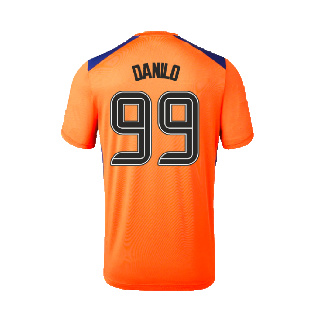 2023-2024 Rangers Players Third Match Day Tee (Orange) (Danilo 99)