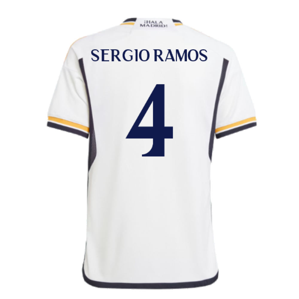 2023-2024 Real Madrid Home Youth Kit (Sergio Ramos 4)