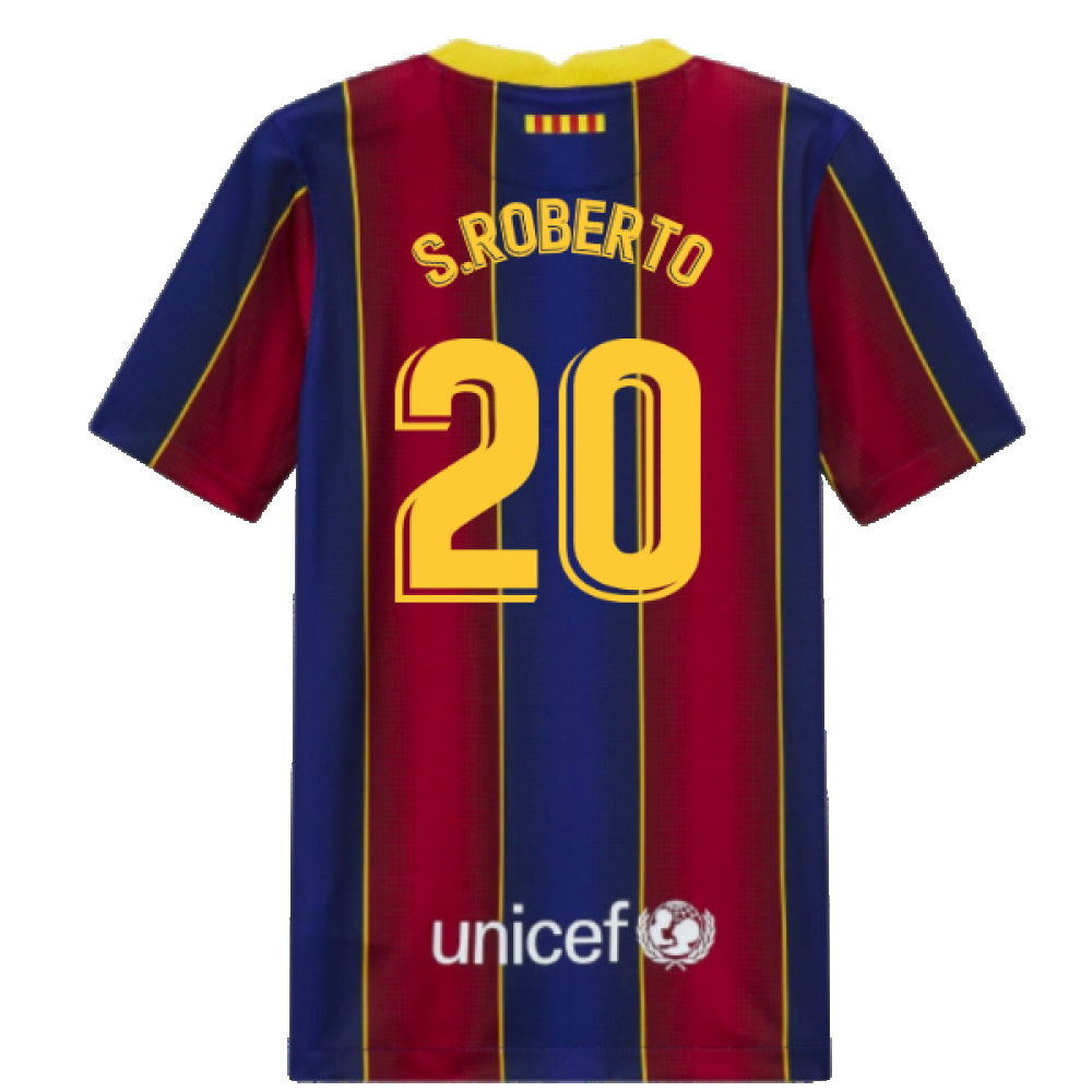 2022 Barcelona Nike Dri-Fit Pre Match Shirt (Kids) (S.ROBERTO 20)