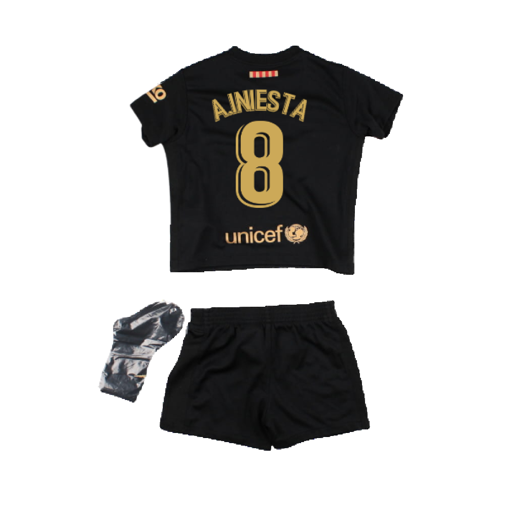 2020-2021 Barcelona Away Baby Kit (A.INIESTA 8)