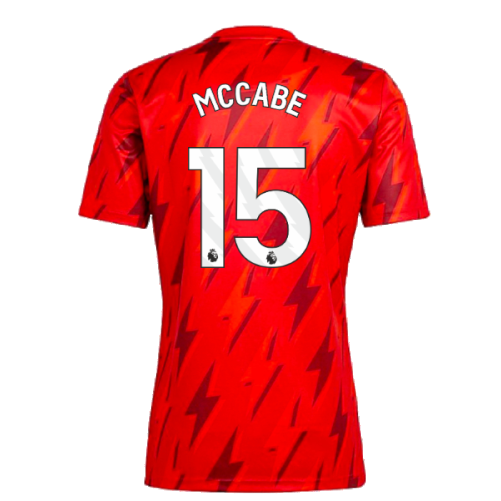 2023-2024 Arsenal Pre-Match Shirt (Red) (McCabe 15)