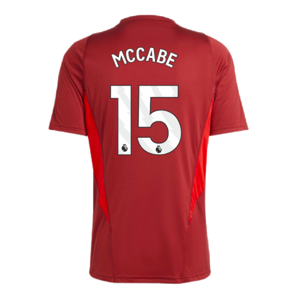 2023-2024 Arsenal Training Jersey (Red) (McCabe 15)