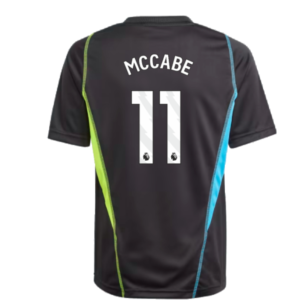 2023-2024 Arsenal Training Jersey (Black) - Kids (McCabe 15)