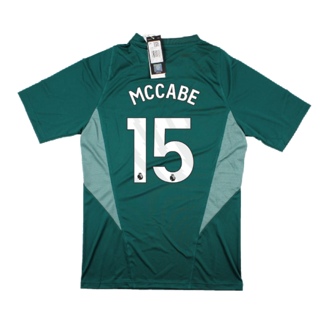 2023-2024 Arsenal EU Training Jersey (Rich Green) (McCabe 15)