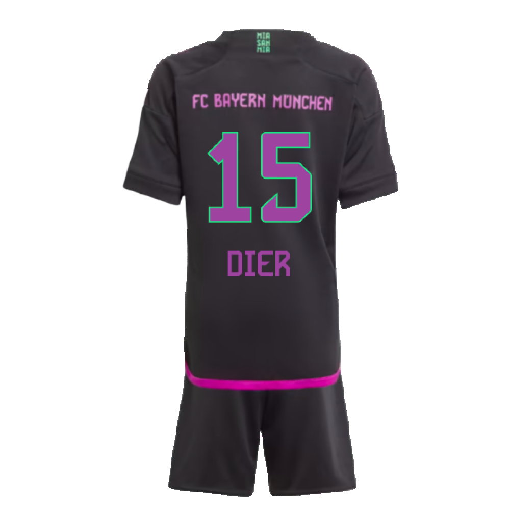 2023-2024 Bayern Munich Away Mini Kit (Dier 15)