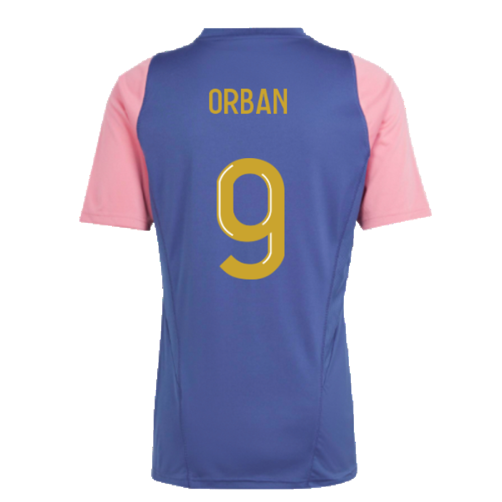 2023-2024 Olympique Lyon Training Jersey (Navy) (Orban 9)