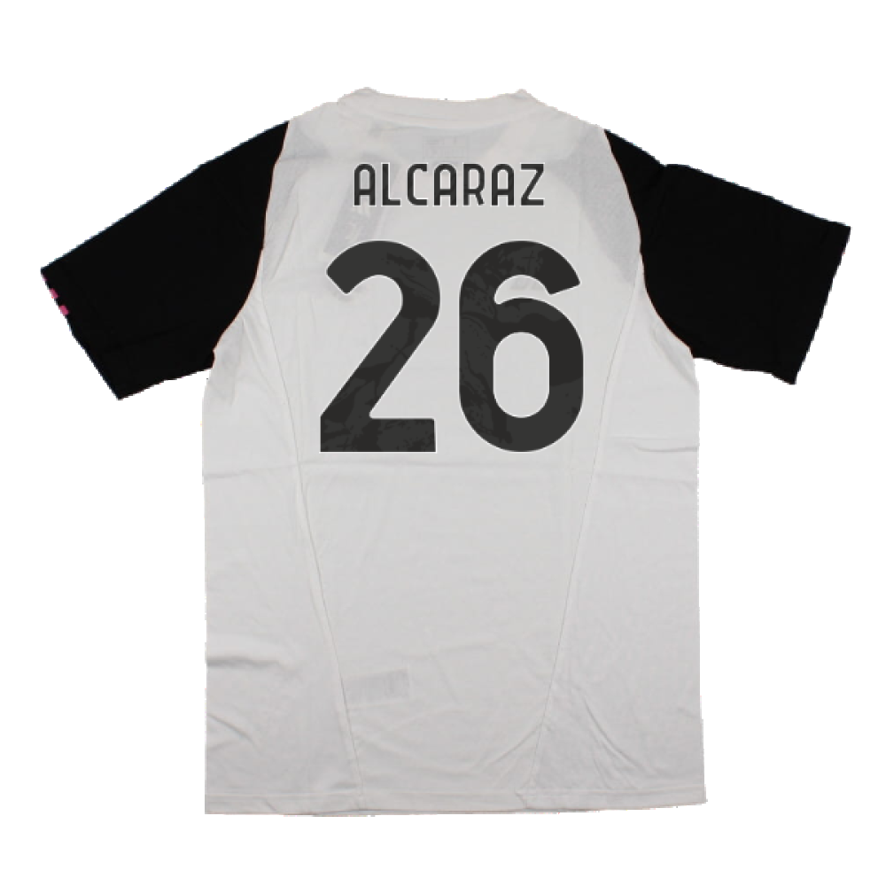 2023-2024 Juventus Cotton Tee (White) (Alcaraz 26)