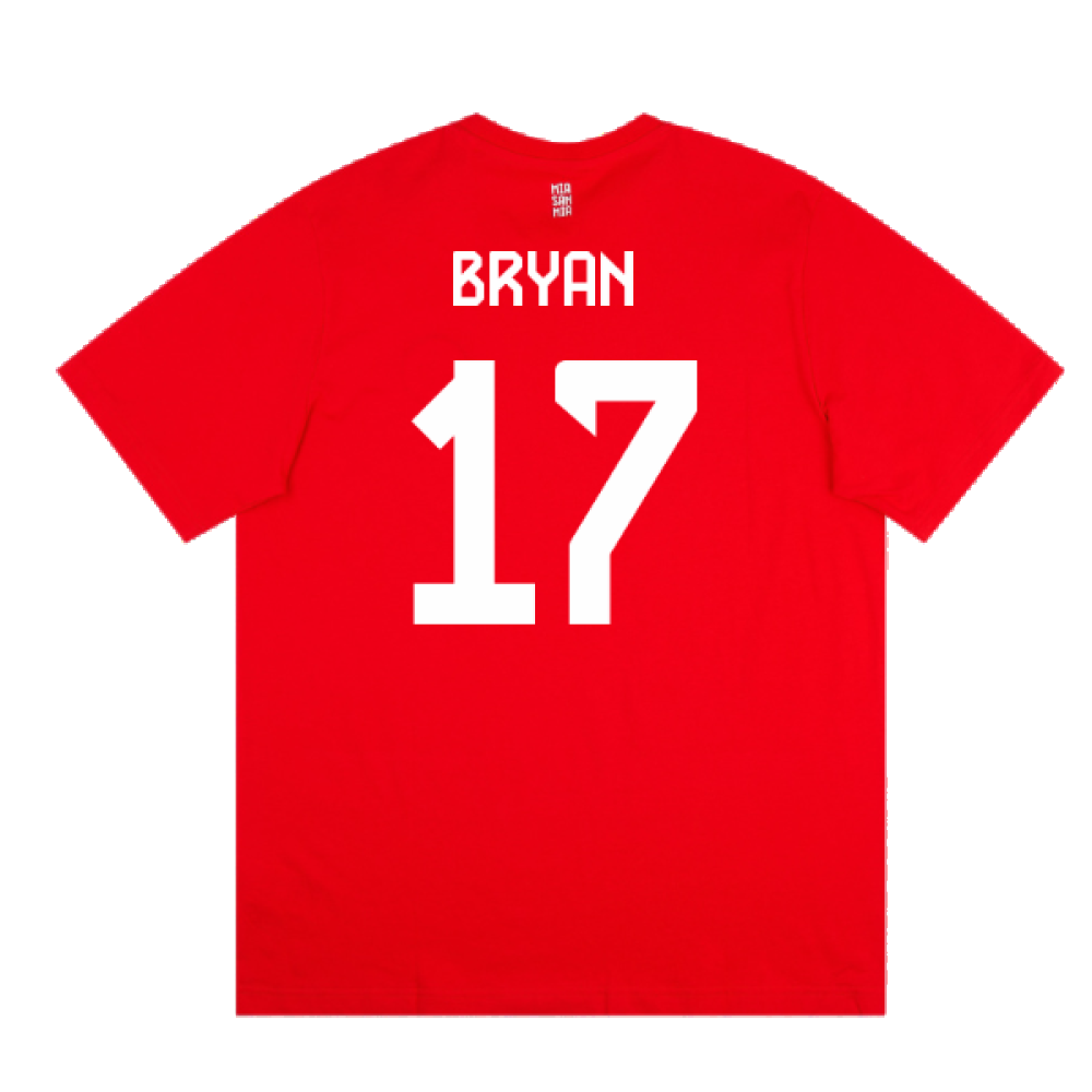 2023-2024 Bayern Munich DNA Tee (Red) (Bryan 17)