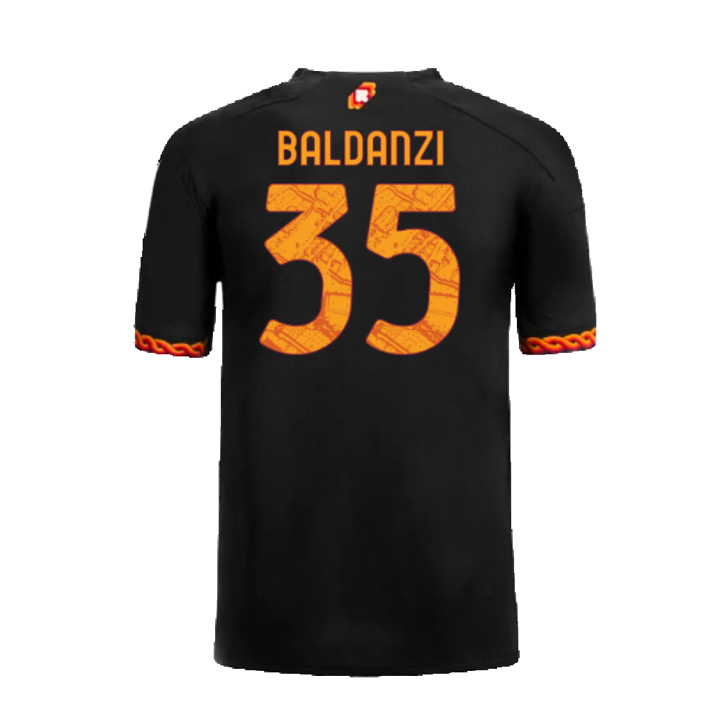 2023-2024 Roma Third Shirt (Kids) (Baldanzi 35)