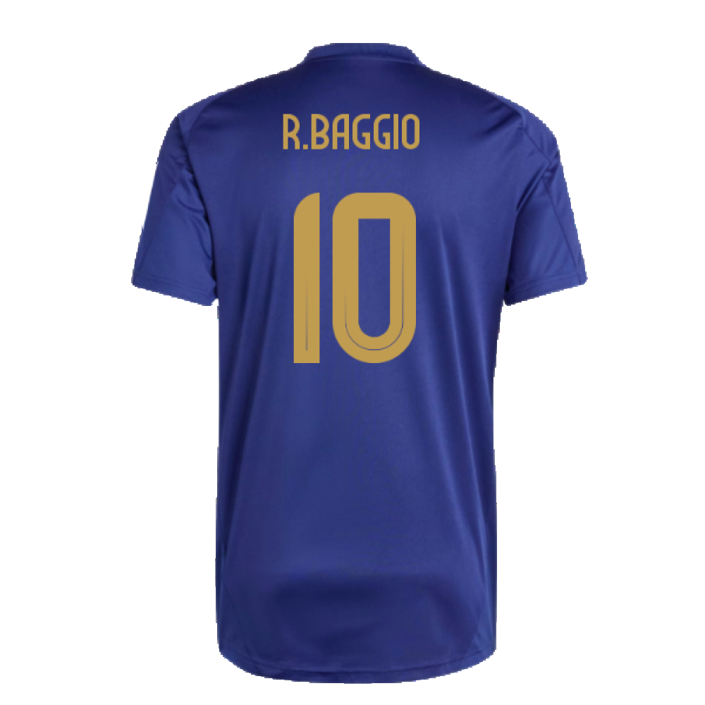 2024-2025 Italy Training Jersey (Navy) (R.BAGGIO 10)