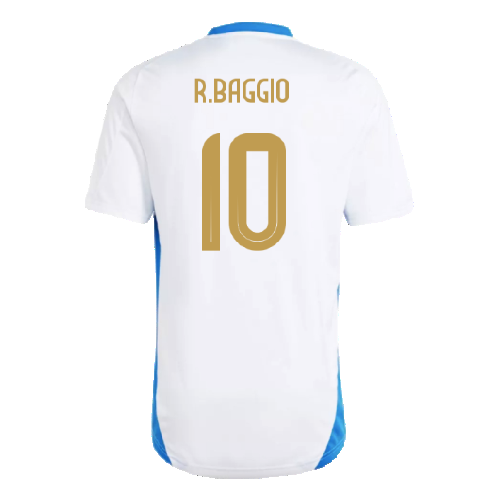 2024-2025 Italy Training Tee (White) (R.BAGGIO 10)