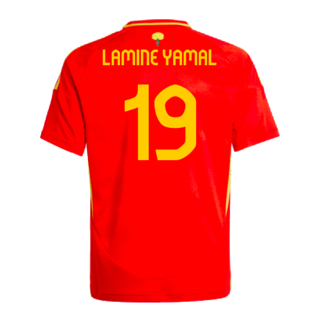 2024-2025 Spain Home Shirt (Kids) (Lamine Yamal 19)