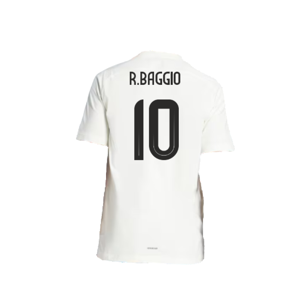 2024-2025 Italy DNA Graphic Tee (White) (R.BAGGIO 10)