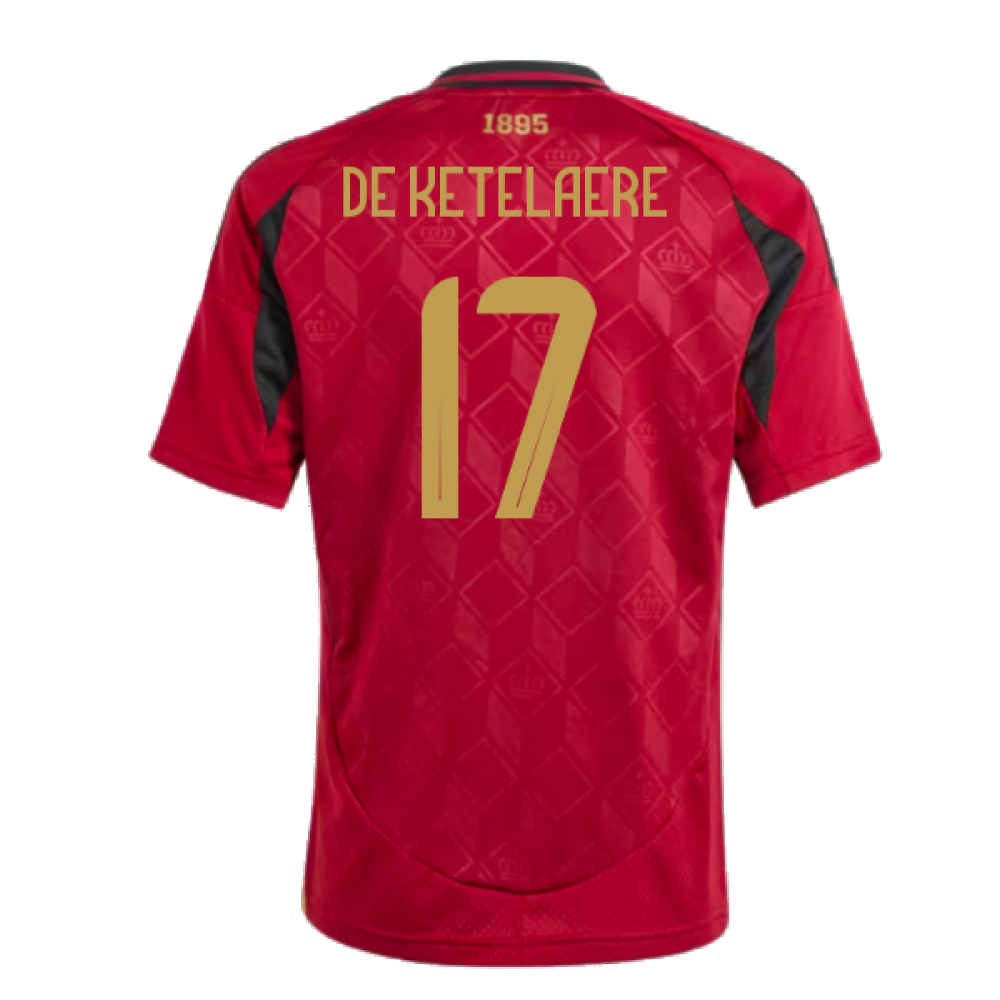 2024-2025 Belgium Home Shirt (Kids) (De Ketelaere 17)