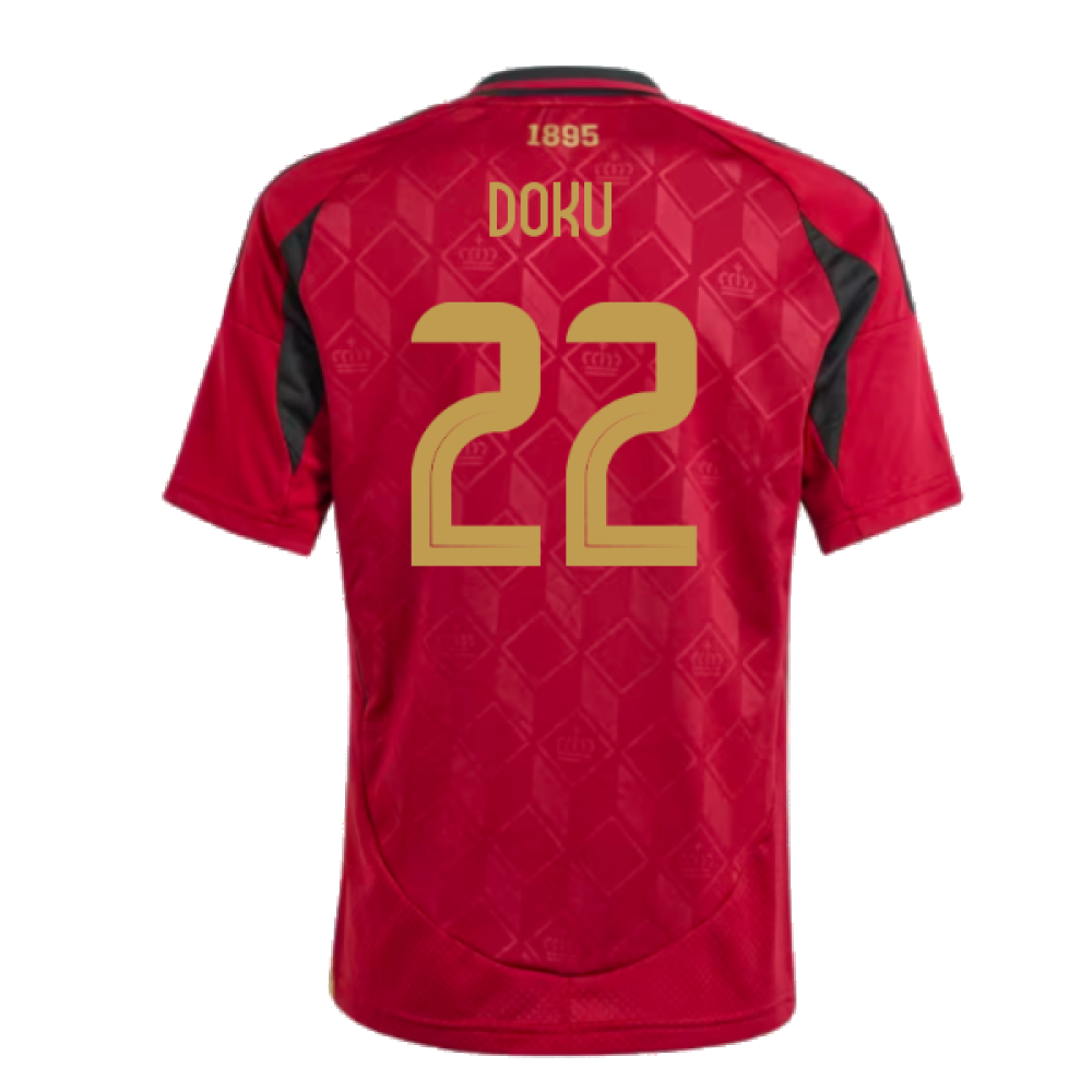 2024-2025 Belgium Home Shirt (Kids) (Doku 22)