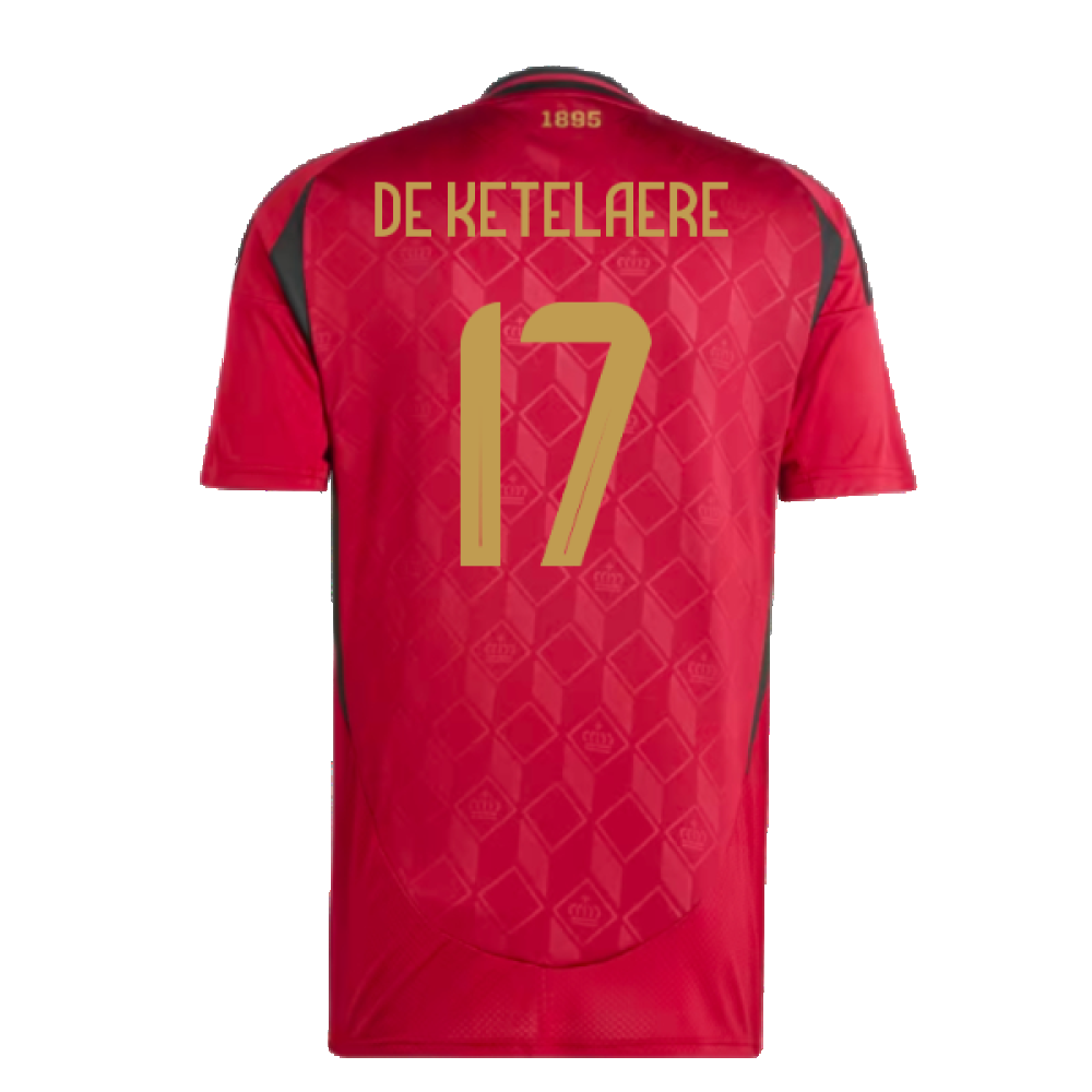 2024-2025 Belgium Home Shirt (De Ketelaere 17)