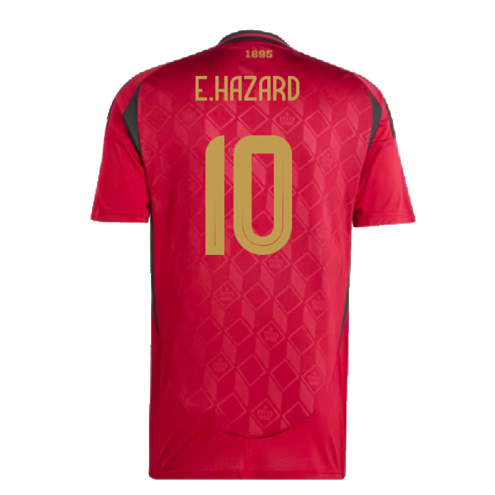 2024-2025 Belgium Home Shirt (E.Hazard 10)