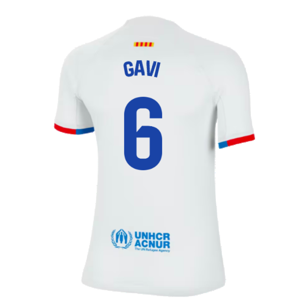 2023-2024 Barcelona Away Shirt (Ladies) (Gavi 6)