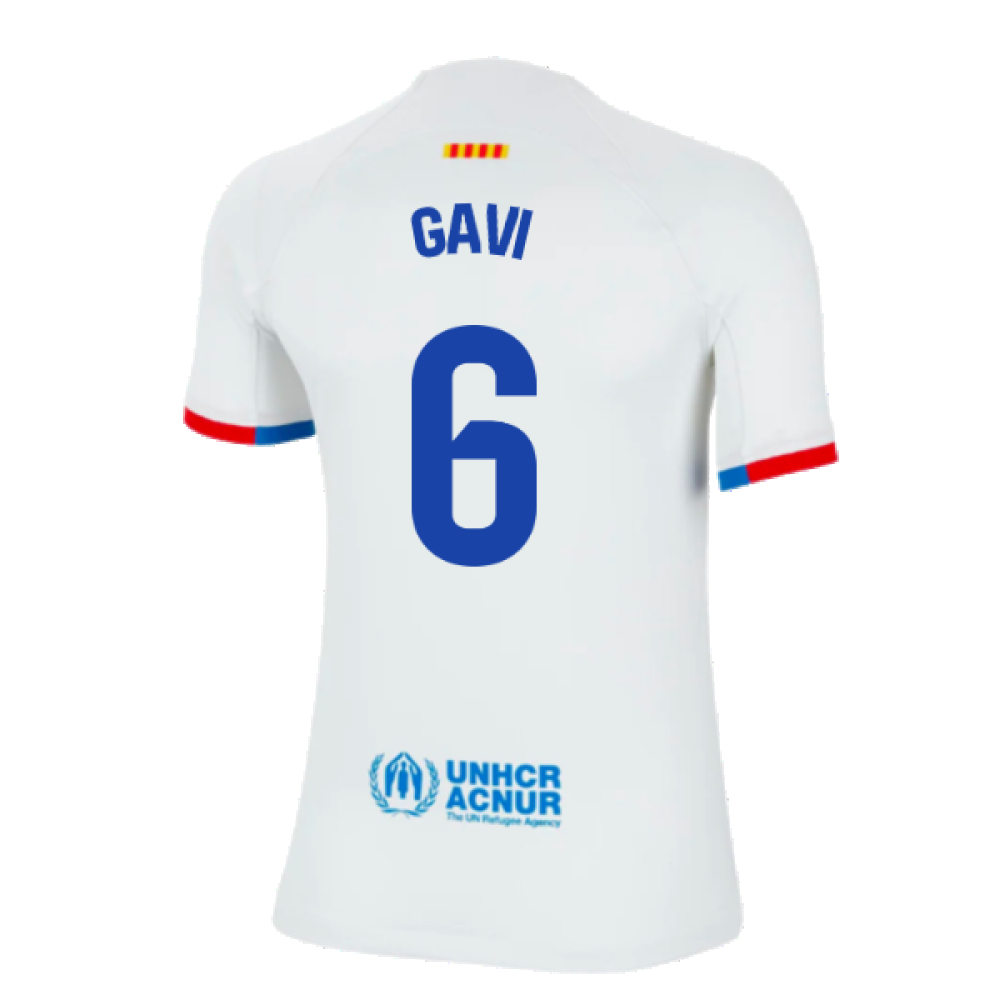 2023-2024 Barcelona Away Shirt (Kids) (Gavi 6)