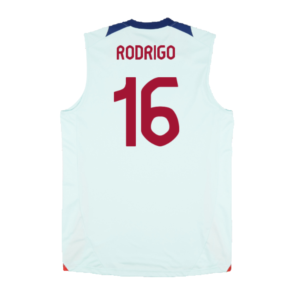 2024-2025 Spain Sleeveless Jersey (Mint) (Rodrigo 16)