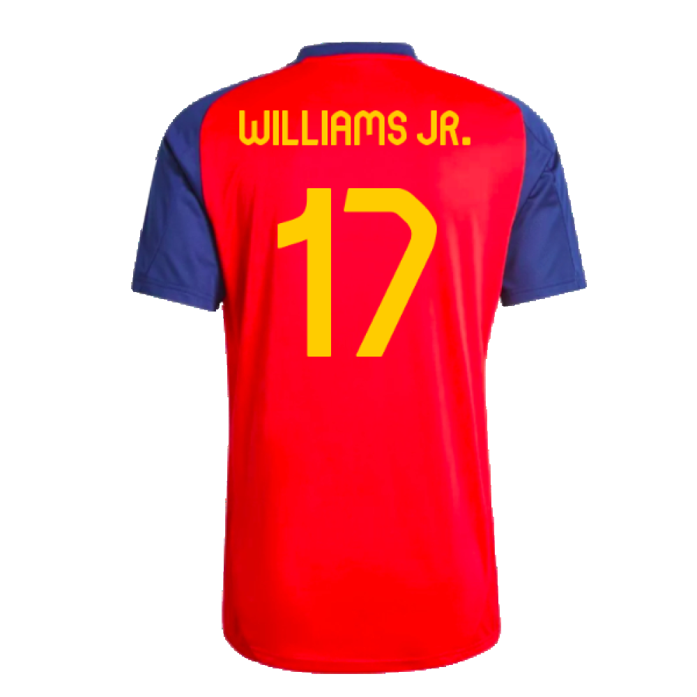 2024-2025 Spain Training Jersey (Red) (Williams JR. 17)