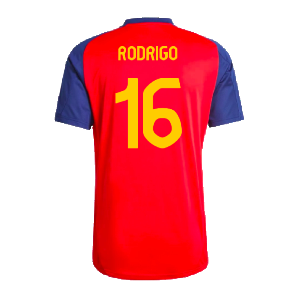 2024-2025 Spain Training Jersey (Red) (Rodrigo 16)